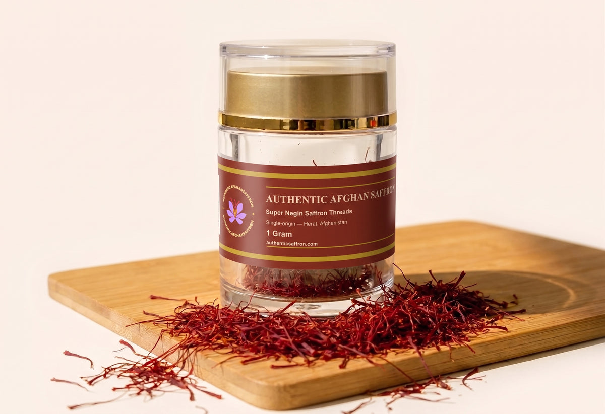 Afghan Super Negin Saffron, Extra Class — All-Red Threads from Herat