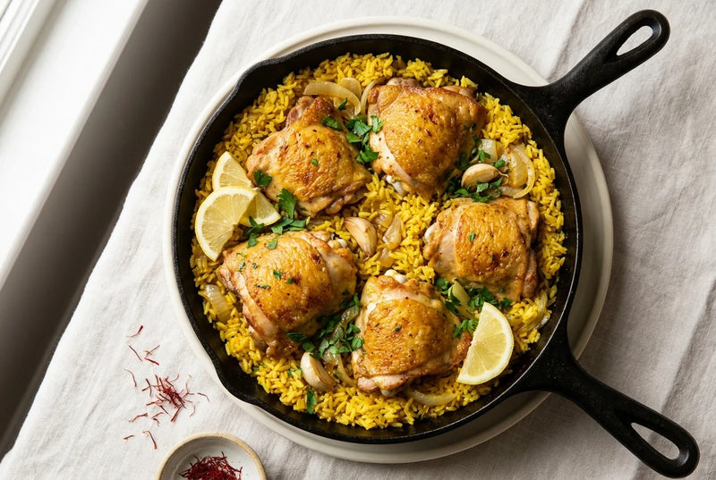 One-Pot Saffron Chicken and Rice
