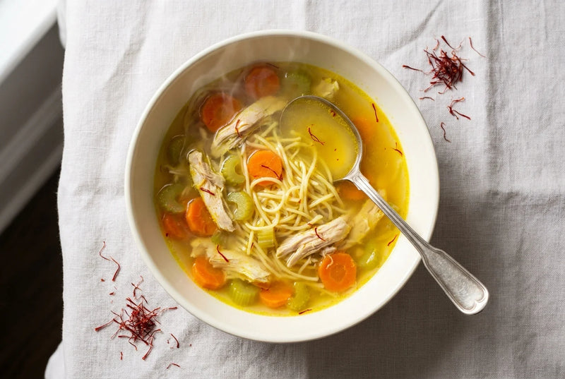 Saffron Chicken Soup