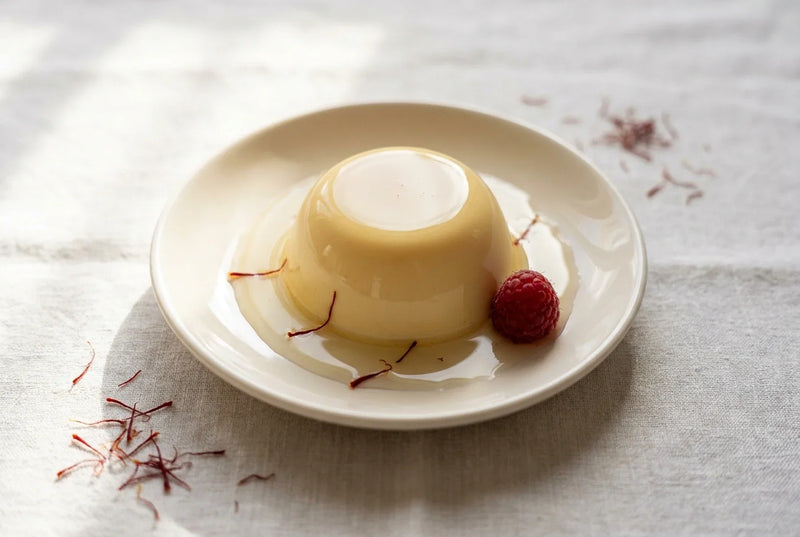 Saffron Panna Cotta