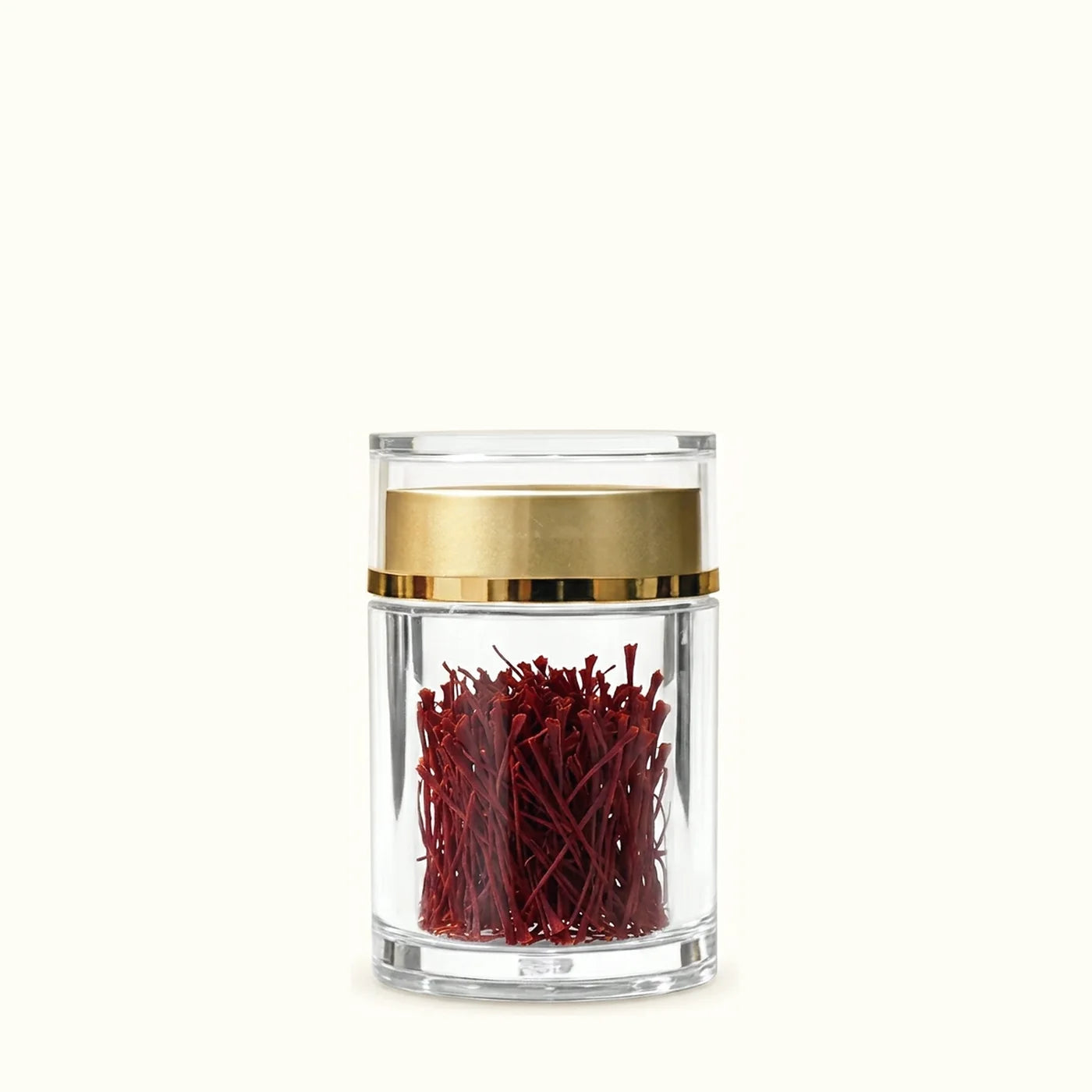 Two crystal bottles of Afghan saffron side by side, the Gift Duo